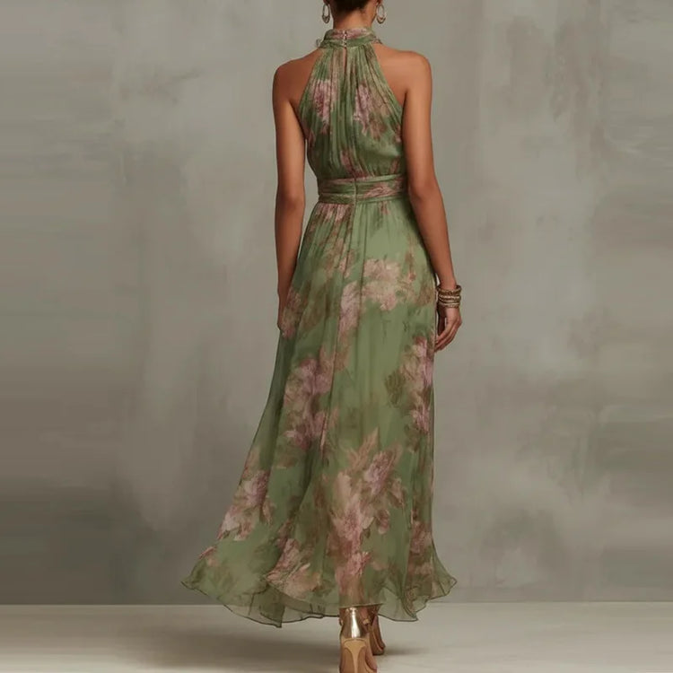 Vestido Largo de Fiesta con Escote Halter Elegante - Naos