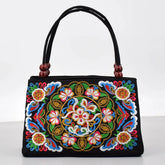 Tienda online, Moda femenina, Flores bordadas, Estilo casual, Bolso mujer, Bolso moderno, Bolso diario, Bolso de lona, Bolso bordado, Accesorios mujer

