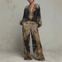 Tienda online, Ropa femenina, Pantalón fluido, Outfit casual, Moda mujer, Moda femenina, Estilo boho, Estampado étnico, Dos piezas, Conjunto BohoChic
