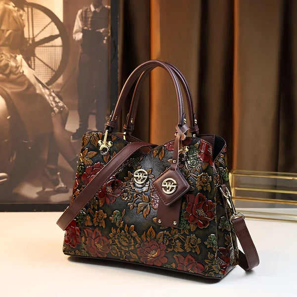 Tienda online, Moda femenina, Estampado floral, Bolso vintage, Bolso tote, Bolso mujer, Bolso elegante, Bolso de flores, Bolso casual, Accesorios mujer
