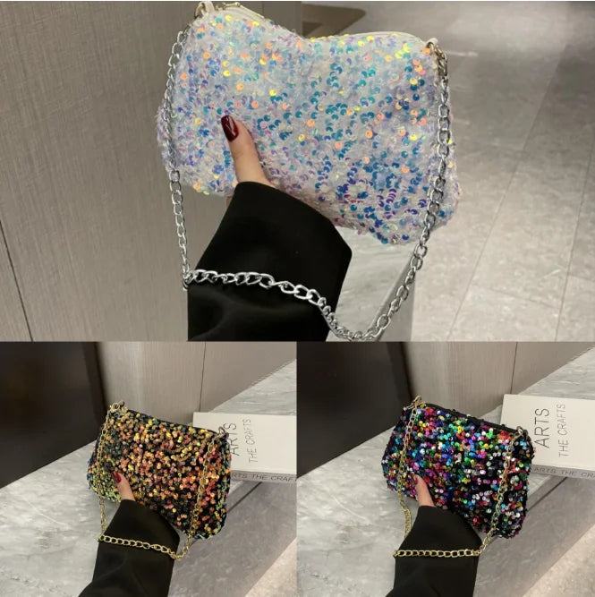 Bolso Bandolera con Lentejuelas para Eventos de Noche - Naos