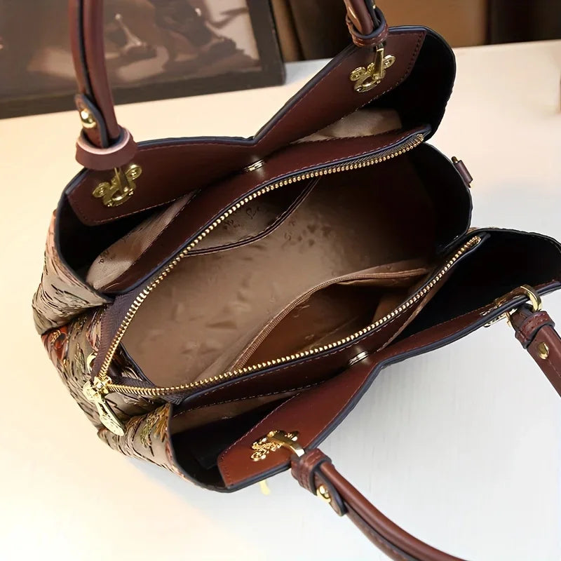 Tienda online, Moda femenina, Estampado floral, Bolso vintage, Bolso tote, Bolso mujer, Bolso elegante, Bolso de flores, Bolso casual, Accesorios mujer
